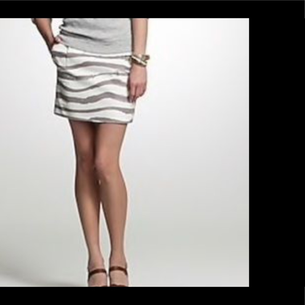 J Crew  Zebra Stripe Skirt